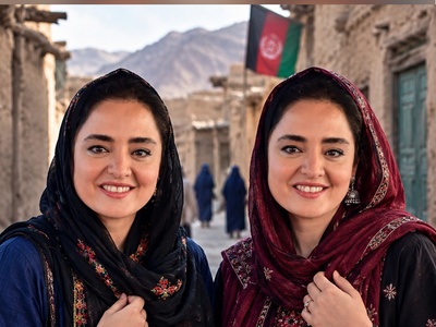 ببینید| دختر افغانستانی که کاربران را حیرت‌زده کرد؛ شباهتش به نرگس محمدی جنجالی شد