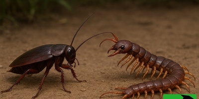 فیلم/ مستند حیات وحش حیوانات / نبرد سوسک و هزارپا