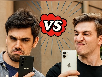 (ویدئو) کل کل برندهای موبایل به سبک آفریقا اوشاخلاری! / وقتی سامسونگ با یه پُرس جوجه، آیفون رو به سجده میندازه😂