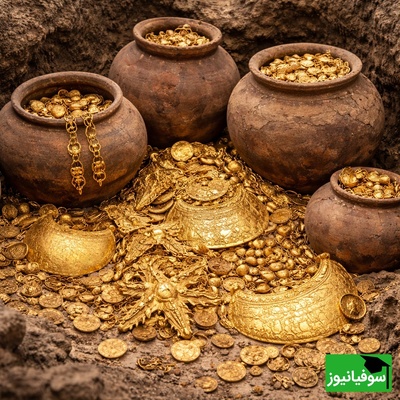 1000 سال زیر خاک؛ درخشش خیره‌کننده گنجینه طلا در کوزه‌های سفالی