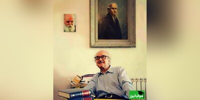 نگاهی به چیدمان ایرانی‌پسند منزل استاد شفیعی کدکنی در دیدار با وزیر علوم، از کتابخانه شیک گرفته تا ساعت دیواری قدیمی / پذیرایی مخصوص خالقِ شاعر آینه‌ها از وزیر علوم👌