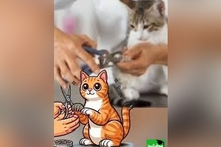 واکنش‌های سمی گربه‌ها موقع ناخن گرفتن 😂(فقط آخریش!)