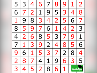 (ویدئو) آموزش حل کردن جدول سودوکو به روش ساده