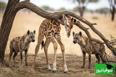 ویدئوی حیات وحش روز؛ این ماجرای راز بقا: لحظه‌ای نفس‌گیر در طبیعت؛ تلاش مادر برای نجات بچه‌زرافه از حمله کفتارها