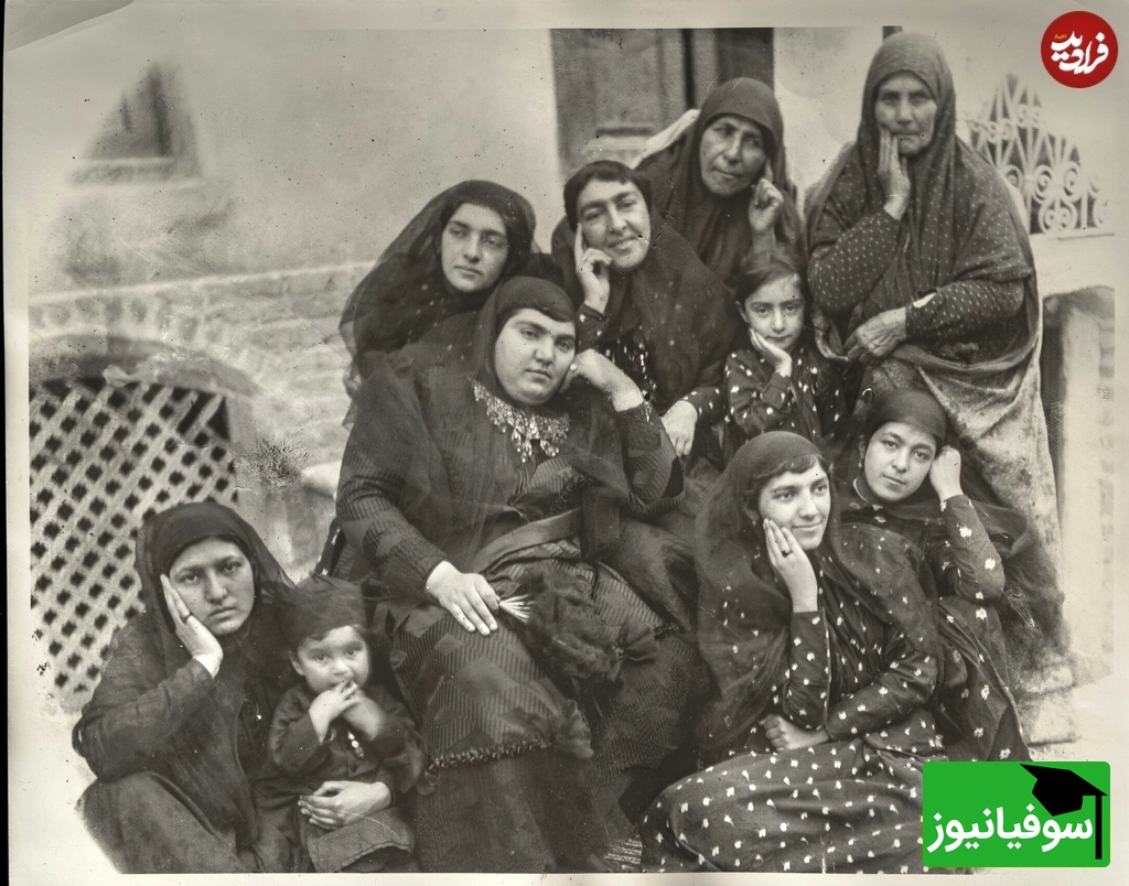 تعدادی از دختران و زنان خاندان قاجار 