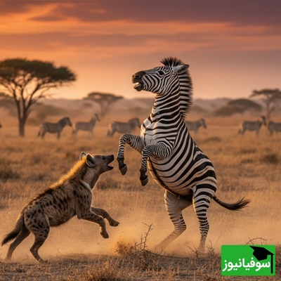 (ویدئو) صحنه‌ای نفس‌گیر از حیات وحش: کفتارها در کمین یک گورخر! (+18)