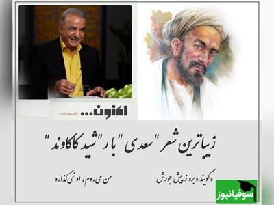 زیباترین تصویر از عشق بی‌فرار؛ رشید کاکاوند غزل سعدی را روایت می‌کند + ویدئو