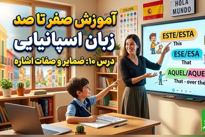 آموزش رایگان صفر تا صد زبان اسپانیایی؛ درس دهم: ضمایر و صفات اشاره