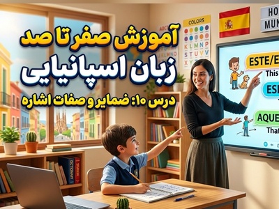 آموزش رایگان صفر تا صد زبان اسپانیایی؛ درس دهم: ضمایر و صفات اشاره
