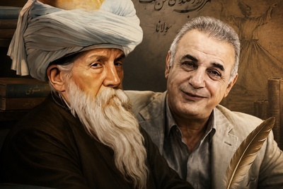 عاشقانه‌ای بی‌همتا از مولانا با صدای جاودان رشید کاکاوند؛ شهرهٔ قمر و باغِ من / از توام ای شهره قمر، در من و در خود بنگر