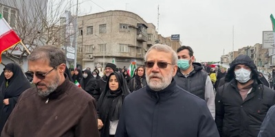 ویدئویی از حضور شهید دکتر علی لاریجانی بر سر مزار سید حسن نصرالله