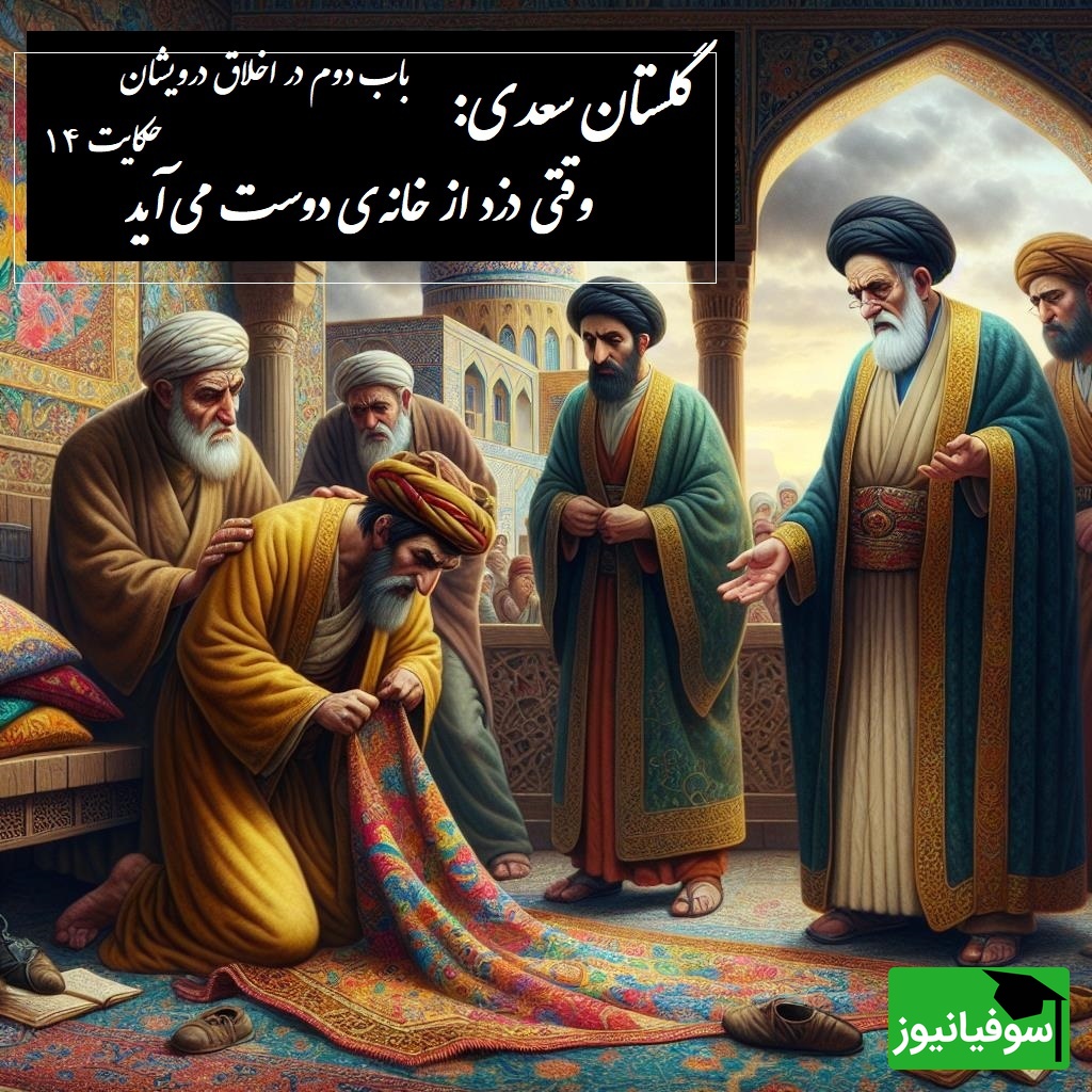 حکایتهای گلستان سعدی: وقتی دزد از خانهی دوست میآید / باب دوم در اخلاق درویشان حکایت شماره 14 + فایل صوتی