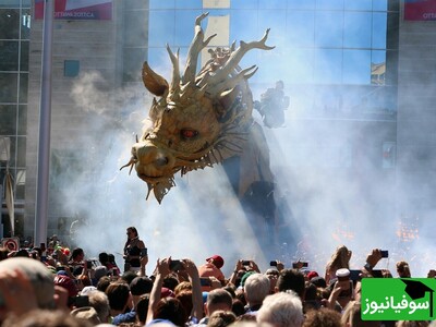 ویدیو/ ابتکار دیدنی یک هنرمند نابغه در طراحی و ساخت "دایناسور" متحرک دوچرخه‌سوار با وسایل دور ریختنی/ فقط آتیش رو کم داشت تا باور کنیم اژها ساخته
