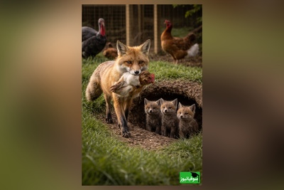 (ویدئو) مستند حیات وحش حیوانات: مادری به سبک روباه برای توله هایش/دزد تویی بقیه ادتو درمیارن
