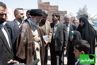 رهبر شهید انقلاب و همدلی تاریخی با مردم بم سال 82 + فیلم/عکس