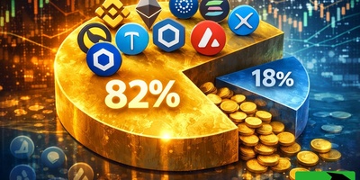 نشانه‌های تغییر فاز بازار کریپتو؛ 10 آلت‌کوین برتر 82٪ ارزش را بلعیدند