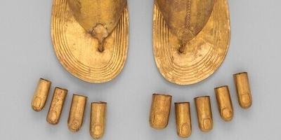 عکس/ صندل 3300 ساله فرعون نوجوان/ شاهکار طلایی توت‌عنخ‌آمون با نقش‌ونگارهای باستانی