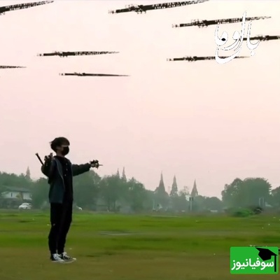 (ویدئو) تخیل یا واقعیت؟ دانشجوی چینی افسانه «شمشیرهای پرنده» را به واقعیت تبدیل کرد!