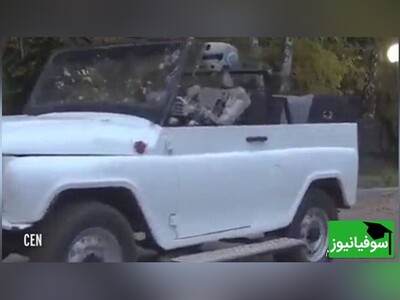 (ویدئو) عصر جدیدی از حمل و نقل آغاز شده / این ربات انسان‌نما رانندگی می‌کند!