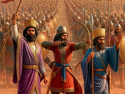 (ویدیو) بازتاب شکوه تخت‌جمشید/ بازآفرینی نقوش سربازان با دقت و تمرکز بر جزئیات تاریخی و ظرافت‌های هنری✨