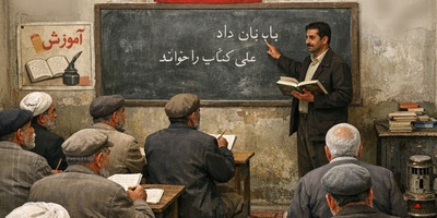 (ویدئو) کلاس نهضت سوادآموزی منفجر شد: احترام بیش از حد پیرمردها به عذرا! 😂