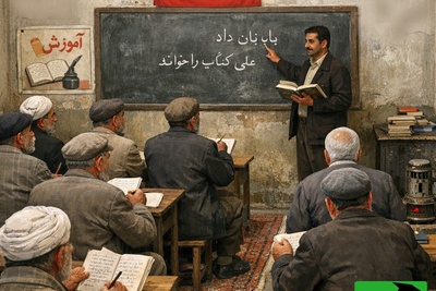 (ویدئو) کلاس نهضت سوادآموزی منفجر شد: احترام بیش از حد پیرمردها به عذرا! 😂