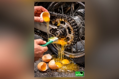 زنگ خلاقیت: موتورسیکلتت کثیف شده و نمیدونی چجوری تمیزش کنی؟ این ویدئو رو حتما ببین