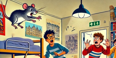 ویدئو | موش کوچولو مقابل غول‌های خوابگاه! 😂