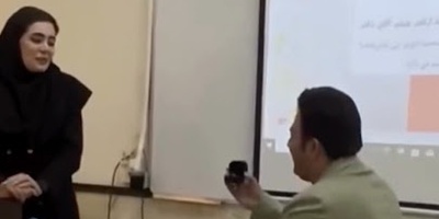 عشق و حلقه در جلسه دفاع؛ خواستگاری استاد از دانشجو به سوژه شبکه‌های اجتماعی تبدیل شد!