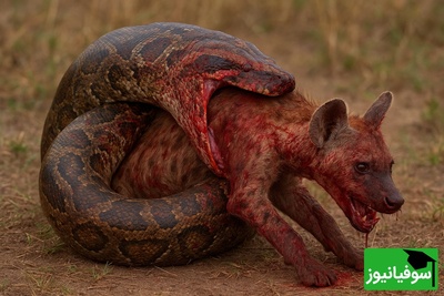 فیلم/ مستند حیات وحش حیوانات /«بلعیده‌شدن کفتار توسط یک مار پایتون»