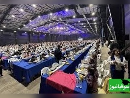 برپایی بزرگترین سفره افطار جهان برای ثبت در رکوردهای جهانی گینس در لبنان+ فیلم