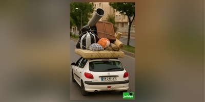 زنگ خلاقیت: ابتکار  خنده‌دار جوان ایرانی دراستفاده از 206 به جای نیسان حماسه ساز شد/ یادتون نره همیشه هنر نزد ایرانیان است و بس😂