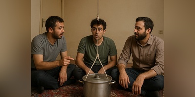 ابتکار خلاقانه جوان خوش فکر بای ساخت دستگاه بستنی‌ساز با پنکه سقفی / وقتی تنبلی تبدیل به استعداد میشه 🤣