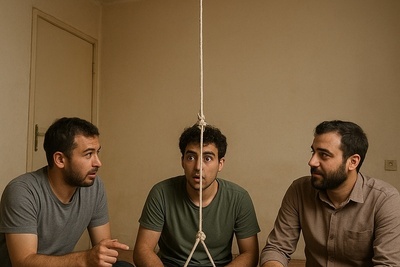 ابتکار خلاقانه جوان خوش فکر بای ساخت دستگاه بستنی‌ساز با پنکه سقفی / وقتی تنبلی تبدیل به استعداد میشه 🤣