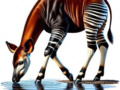 ویدیوی حیات وحش روز | عجیب‌ترین حیوان خلقت؛ نصف زرافه نصف گوره‌خر! / آدم فکر می‌کنه هوش مصنوعیه!