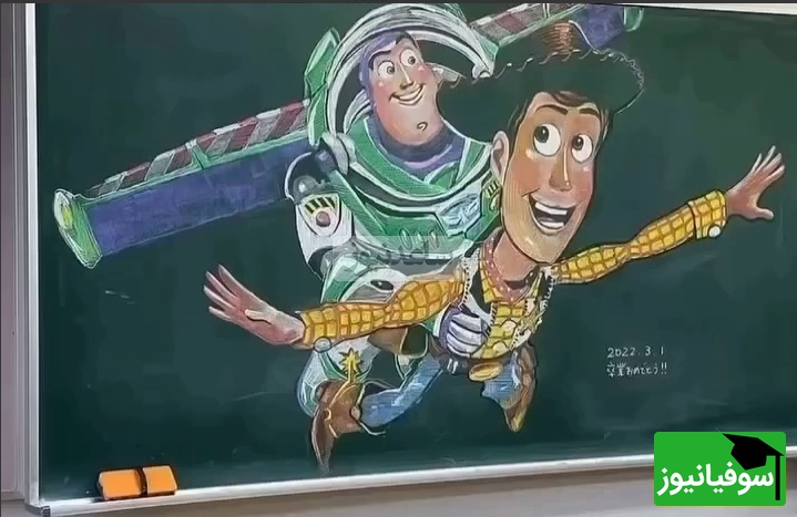 (ویدئو) نقاشی‌های حیرت‌انگیز روی تخته‌سیاه که فقط یک لحظه زنده‌اند؛ معلمی که درس زندگی را با پاک‌کن آموزش می‌دهد