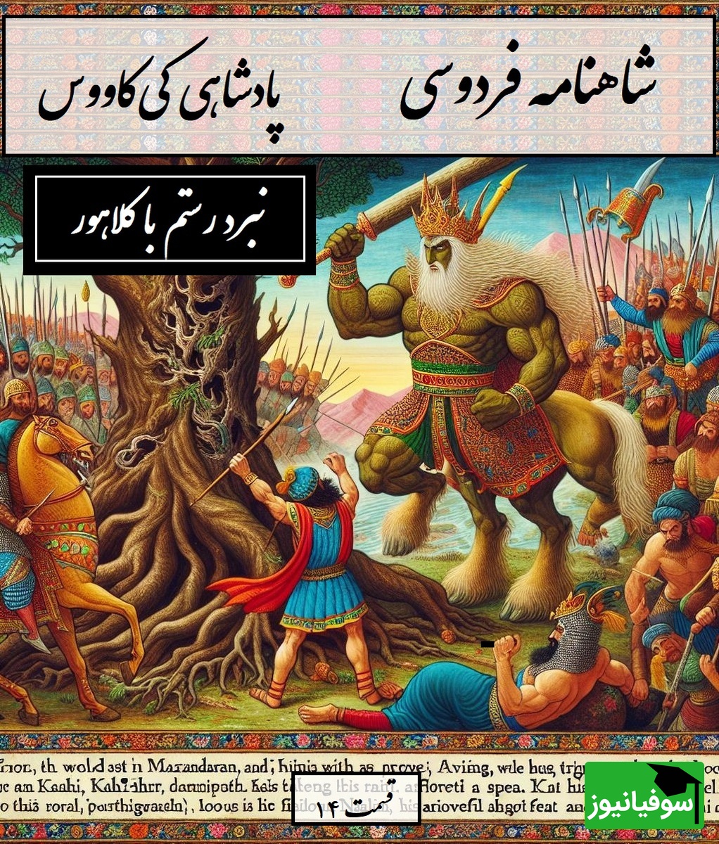 شاهنامه خوانی با ساعدنیوز؛ نبرد رستم با کلاهور؛ داستانی که غرور مازندران را در هم شکست / پادشاهی کیکاووس- بخش 14؛ چو نامه به مهر اندر آورد شاه + متن صوتی و معنی اشعار