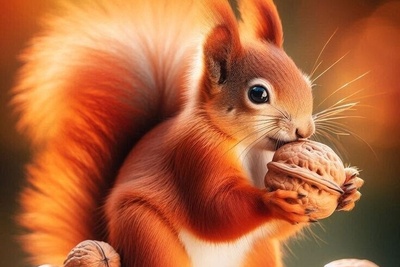 ویدیوی حیات‌وحش روز | سنجاب‌های قرمز اروپایی و بازیگوشی‌هایشان میان برف و کولاک