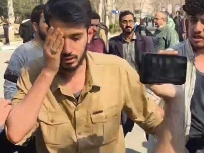 (ویدئو) حمله دانشجونماها در دانشگاه تهران؛ از سنگ‌پرانی تا خون‌ریزی در صحن دانشگاه