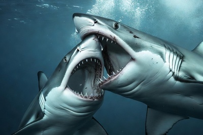 مستند حیات وحش/ رازبقا: نبرد ترسناک دوکوسه‌ بزرگ در اقیانوس+فیلم