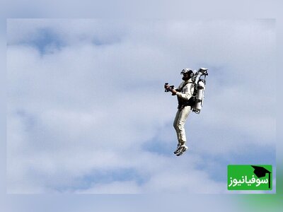 (ویدئو)صحنه ای که فقط می توانستیم در فیلم های سینمایی ببینیم به حقیقت پیوست/مسابقه‌ی انسان‌های پرنده در دبی!