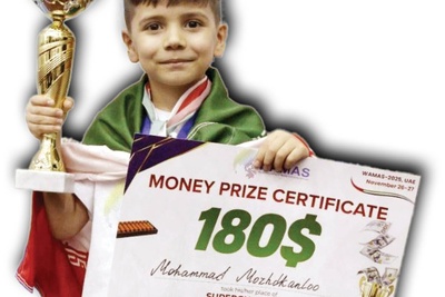 پسربچه 8ساله‌ای که نام چناران را جهانی کرد؛ داستان صعود یک دانش‌آموز دولتی به مقام سوپرقهرمان محاسبات ذهنی