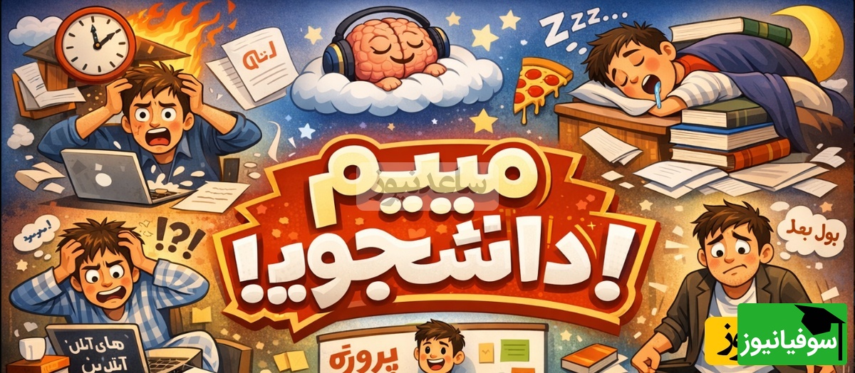 "(ویدئو) میم دانشجویی شب قبل از تحویل پروژه: وقتی متوجه می‌شی چرا استاد 3 هفته وقت داده بود! 😅📚"