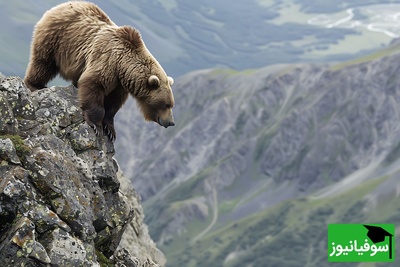 (ویدئو) حمله بی‌رحمانه خرس به گوسفند تنها در دل کوه!