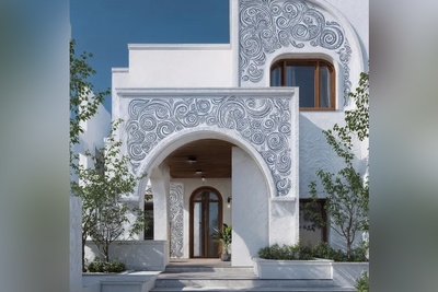 نگاهی به معماری چشم‌نواز سرای سپید، تلفیقی از سبک‌های مدیترانه‌ای و ایرانی معاصر / خانه‌ای میان دو جهان و معماری فراتر از زمان