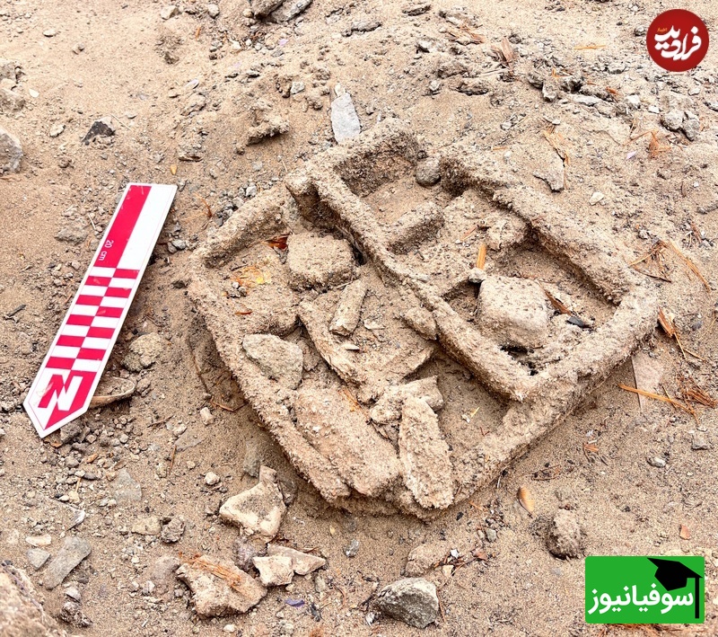 ماکت گلی کوچک از یک خانه که در همین محوطه باستانی کشف شد