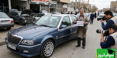 خلاقیت خنده دار اوستا مکانیک مرندی برای تبدیل پژو 405 به بنز میباخ حماسه آفرید+فیلم