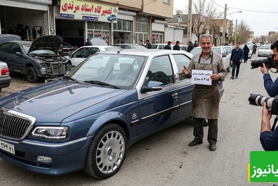 خلاقیت خنده دار اوستا مکانیک مرندی برای تبدیل پژو 405 به بنز میباخ حماسه آفرید+فیلم