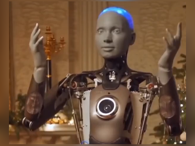 (ویدئو) واکنش شگفت‌انگیز یک ربات به تصویر خودش در آینده/ هوش مصنوعی دیگه شورشو درآورده🙄