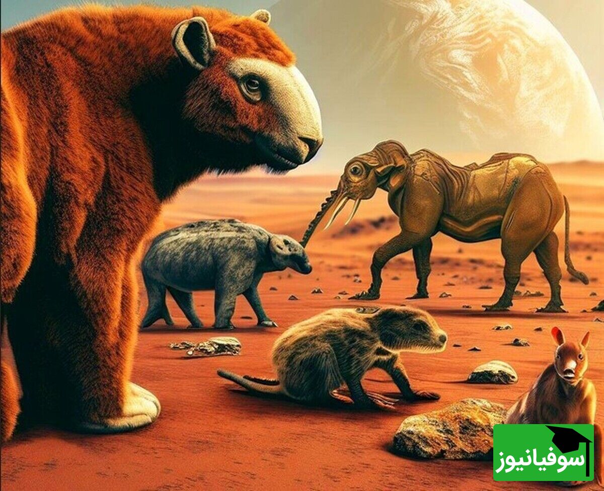 (تصاویر) تکامل حیوانات زمین 100هزار سال بعد بر روی مریخ از نظر هوش مصنوعی!